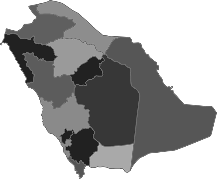 Saudi Arab map